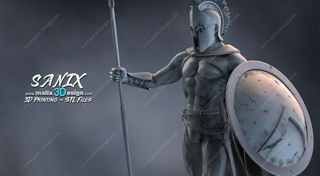 300 Spartan Warrior Miniature – 3 Designs Available (Paintable Resin Model)