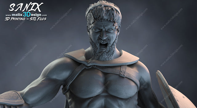300 Spartan Warrior Miniature – 3 Designs Available (Paintable Resin Model)
