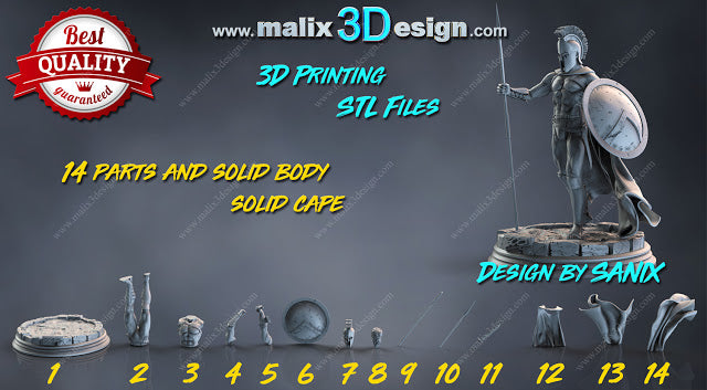 300 Spartan Warrior Miniature – 3 Designs Available (Paintable Resin Model)