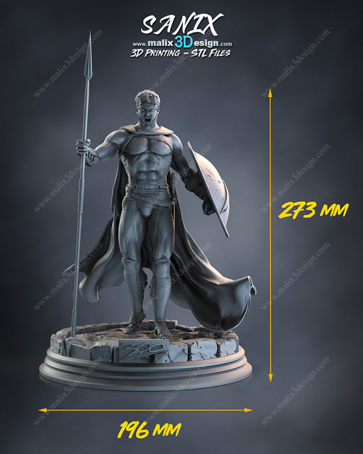 300 Spartan Warrior Miniature – 3 Designs Available (Paintable Resin Model)