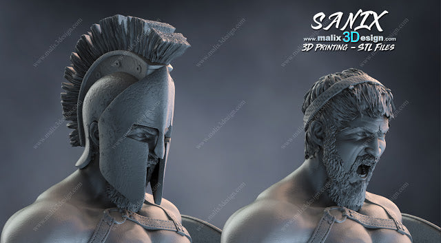 300 Spartan Warrior Miniature – 3 Designs Available (Paintable Resin Model)