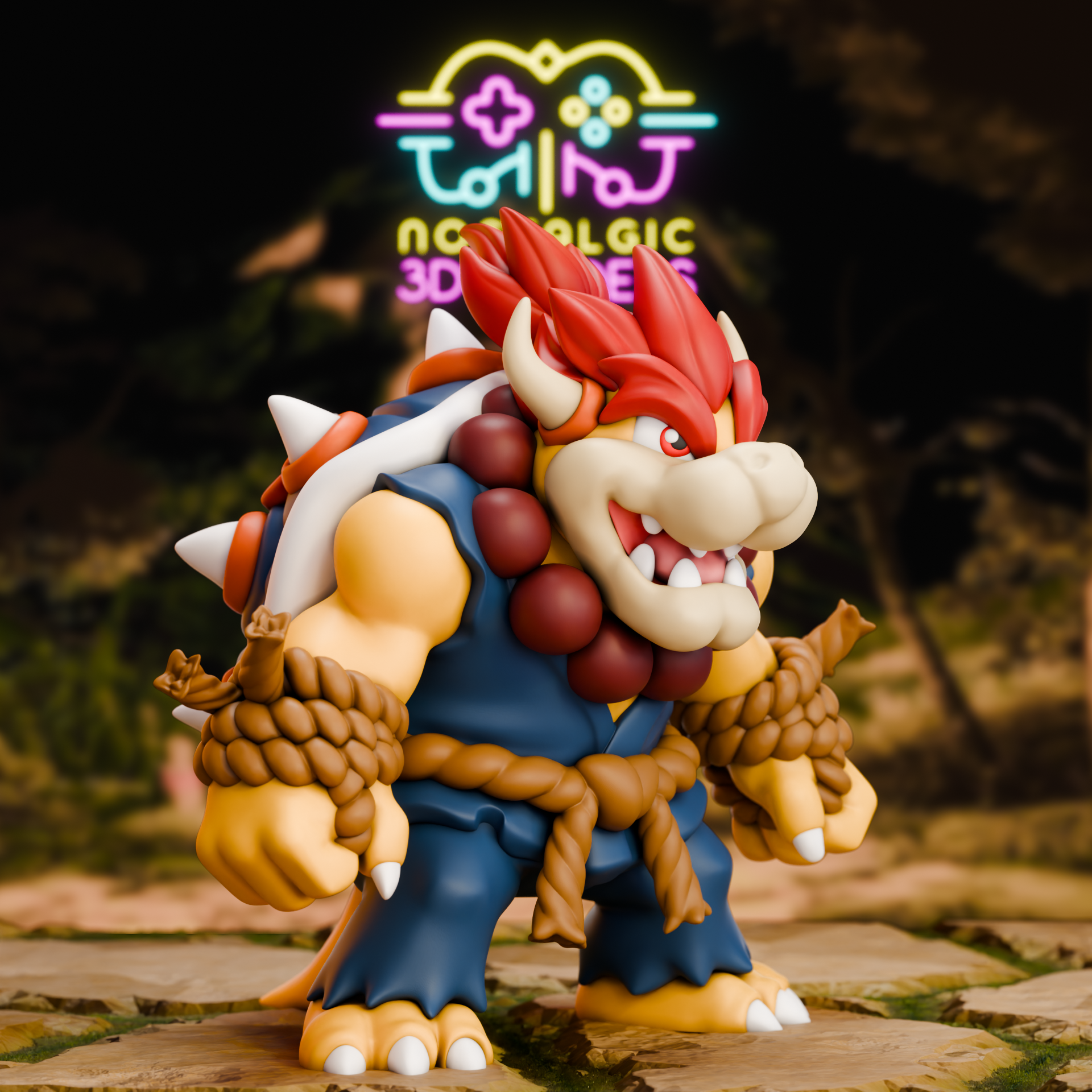 Bowser x Street Fighter Akuma Mashup – Paintable Resin Model