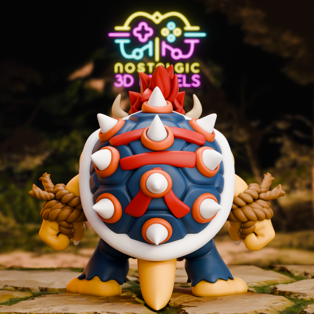 Bowser x Street Fighter Akuma Mashup – Paintable Resin Model